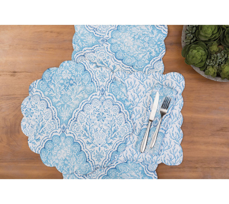 Chinoiserie Coast Round Placemat Set of 6 by Valerie — View 3