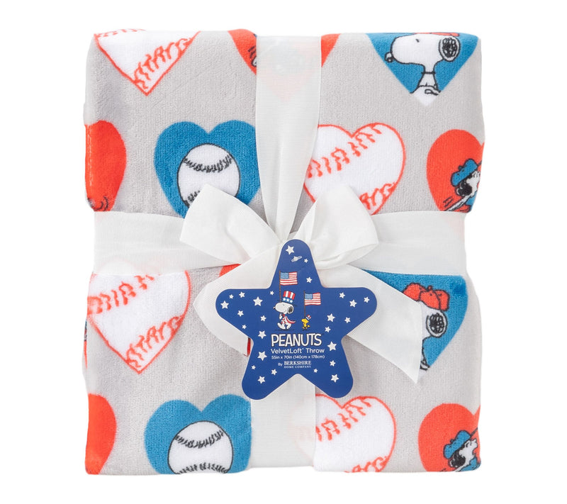 Berkshire Peanuts Americana 55x70 Velvetsoft Throw — View 2