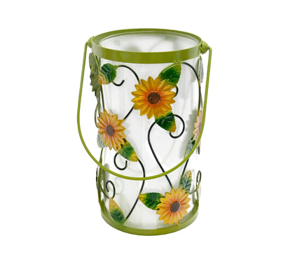 Temp-tations Glass Hurricane Lantern    with Fairy Lights
