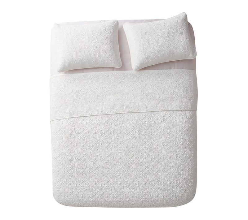 VCNY Home Caroline Embossed Floral Quilt Set, F/Q — View 2