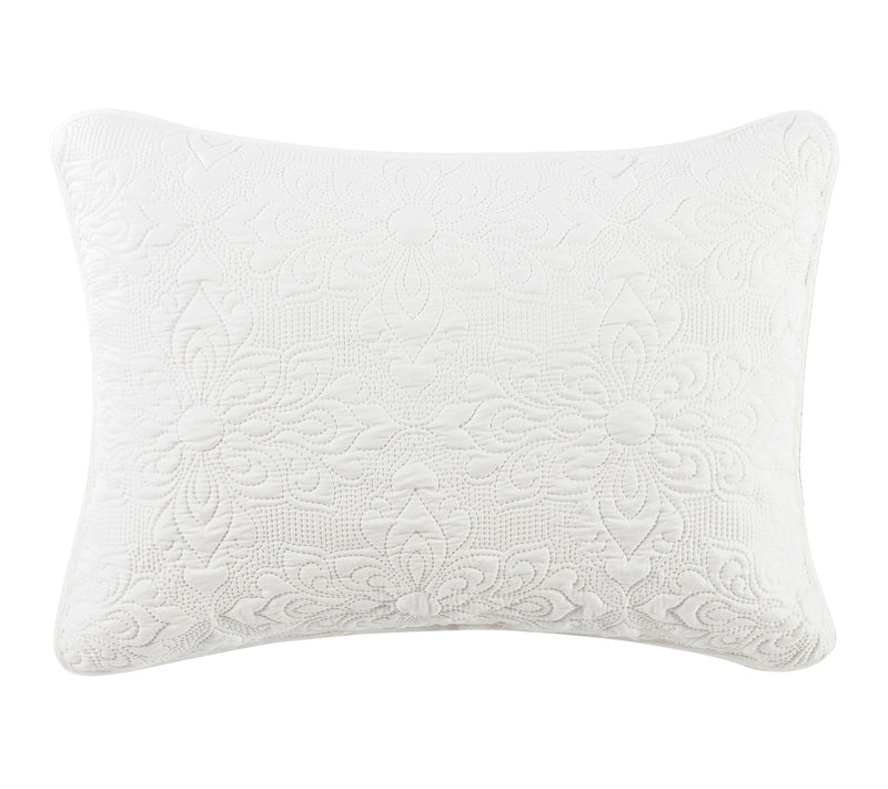 VCNY Home Caroline Embossed Floral Quilt Set, King — View 5