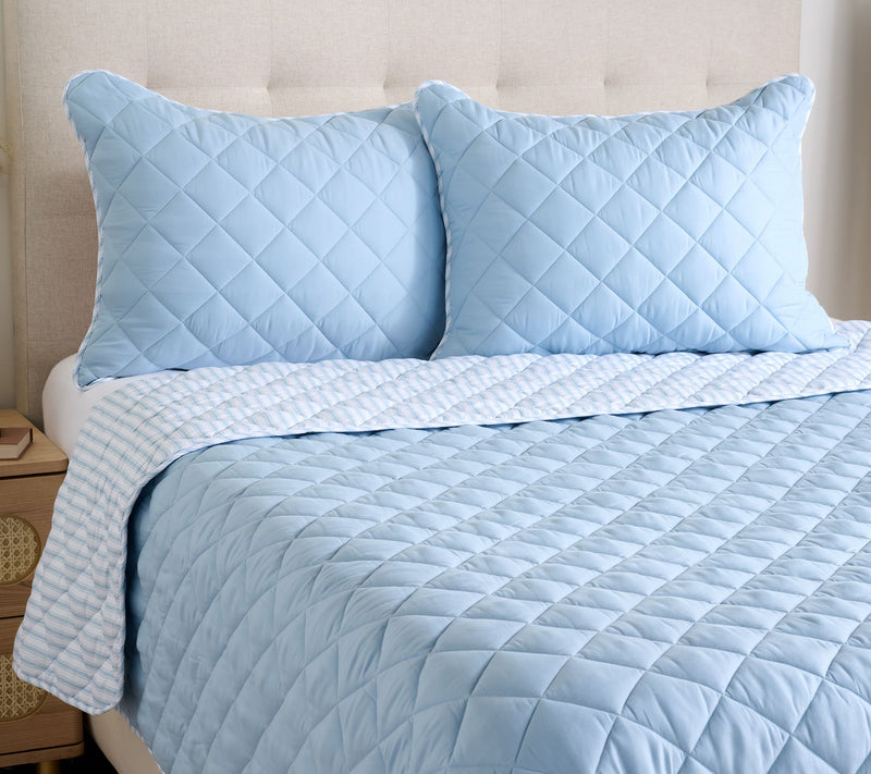 Home Reflections Diamond Quilt & Sham Set-Queen — View 10