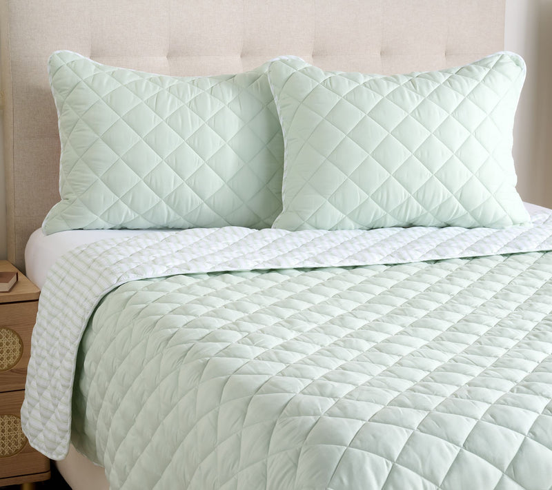 Home Reflections Diamond Quilt & Sham Set-Queen — View 11