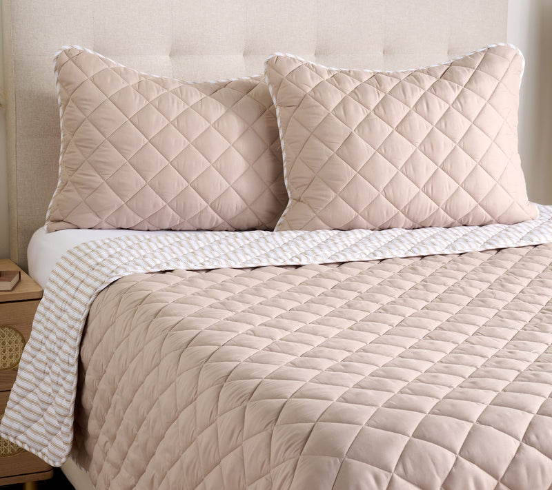Home Reflections Diamond Quilt & Sham Set-Queen — View 12