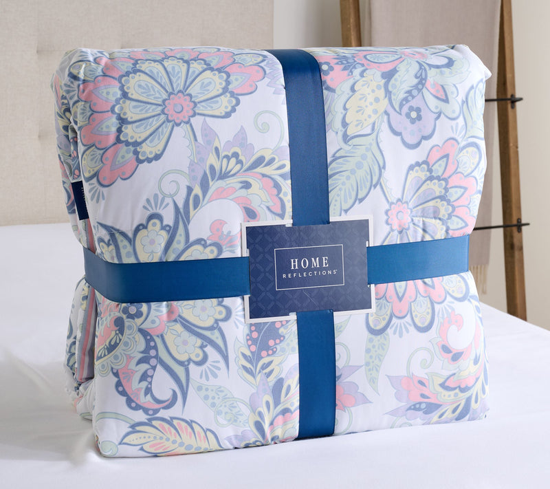 Home Reflections Coastal Full Comforter Set w/ Dec Pillow — View 2