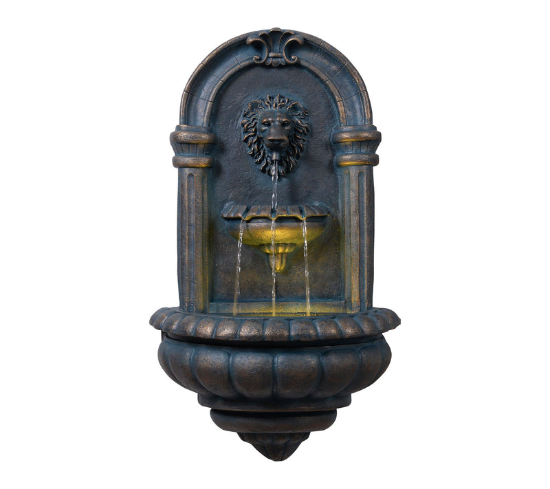 Teamson Home Outdoor 32" Lion Head Wall Fountain — View 9