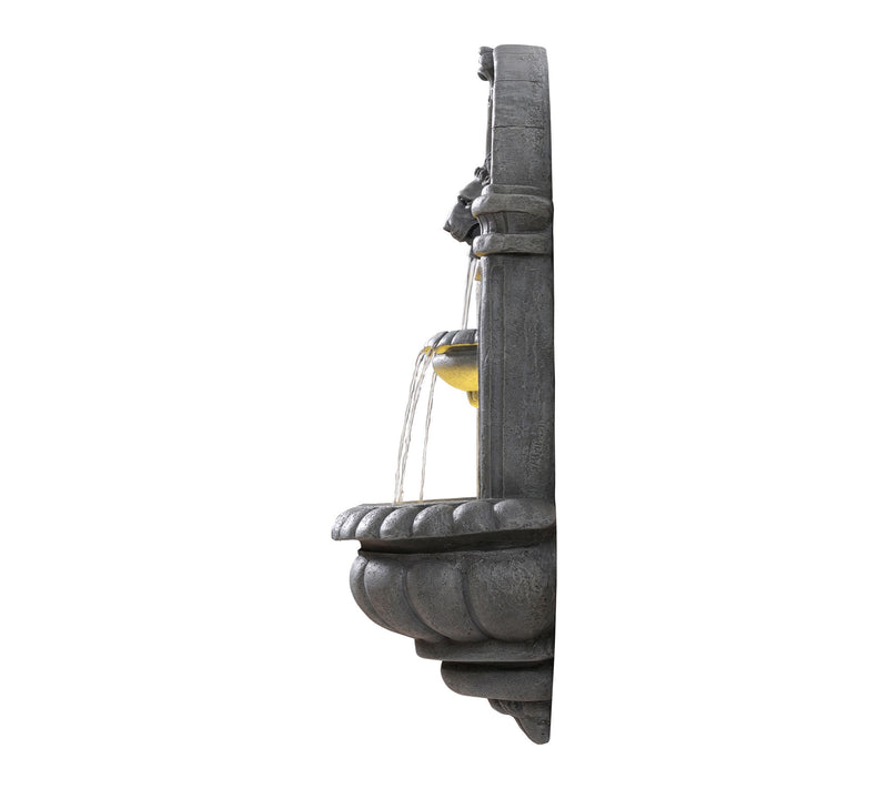Teamson Home Outdoor 32" Lion Head Wall Fountain — View 4