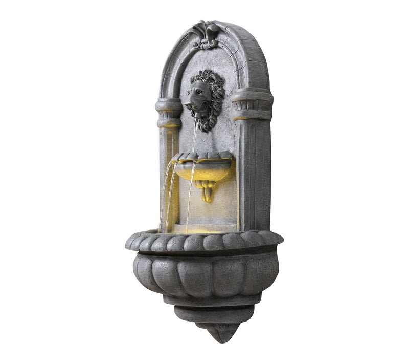 Teamson Home Outdoor 32" Lion Head Wall Fountain — View 3