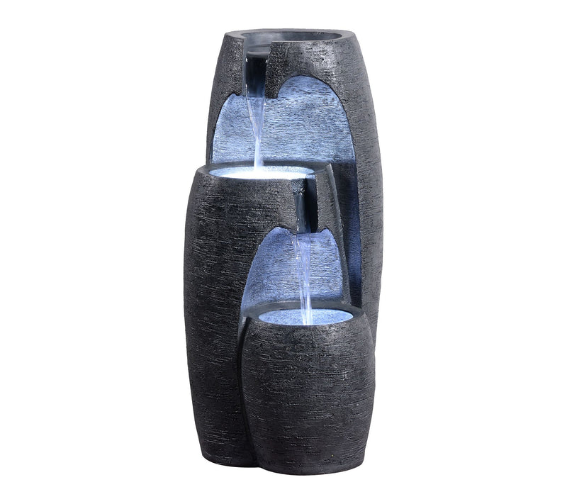 Teamson Home Outdoor 28" Modern Three-tier Cascading Fountain — View 11