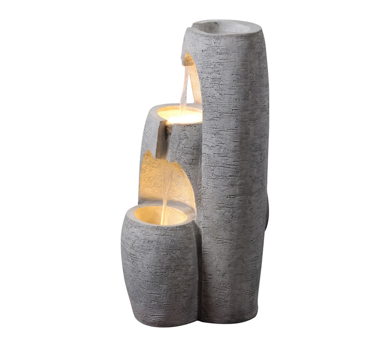 Teamson Home Outdoor 28" Modern Three-tier Cascading Fountain — View 3