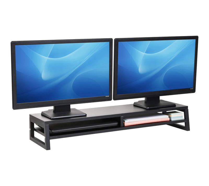 Mind Reader 2-Tier MDF Double Monitor Stand, Dual Screen Riser — View 10