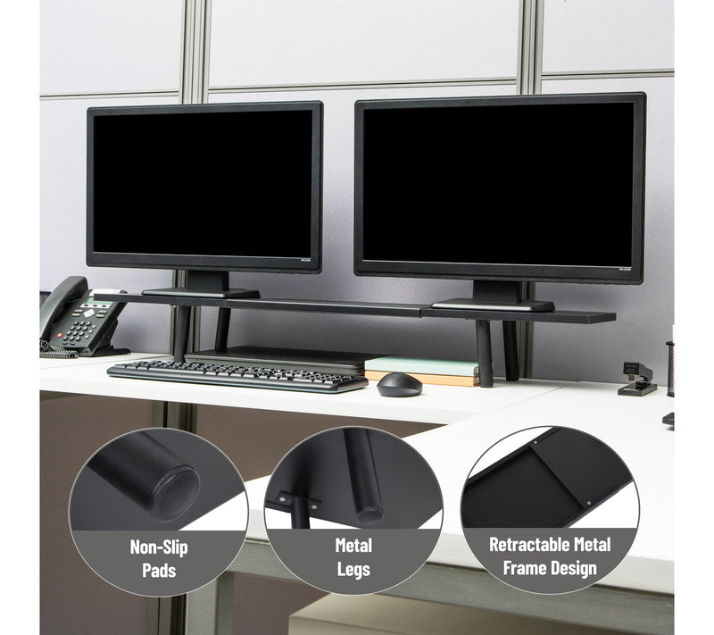 Mind Reader Extendable Monitor Stand, Adjustable Desktop Riser — View 5