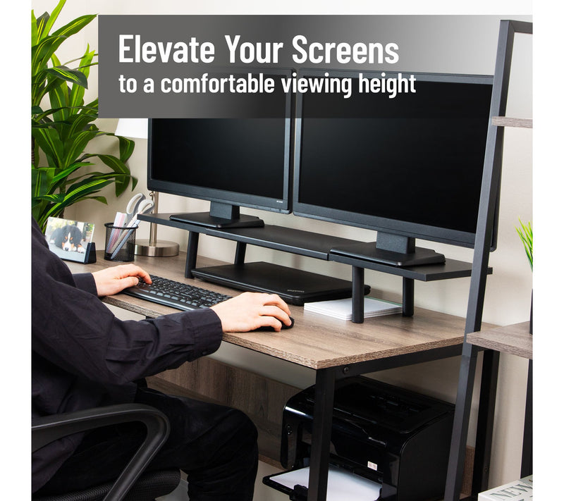 Mind Reader Extendable Monitor Stand, Adjustable Desktop Riser — View 2