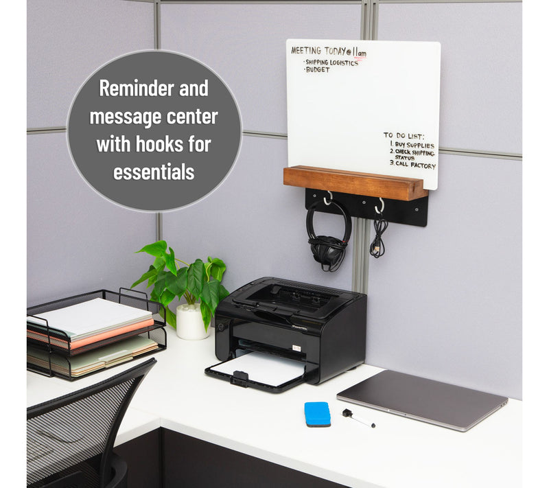 Mind Reader Whiteboard Message Center, Glass Dry Erase Board — View 7