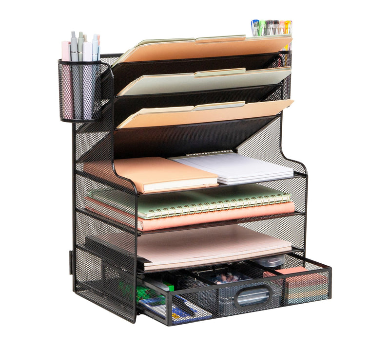 Mind Reader Mesh Desk Organizer — Main view