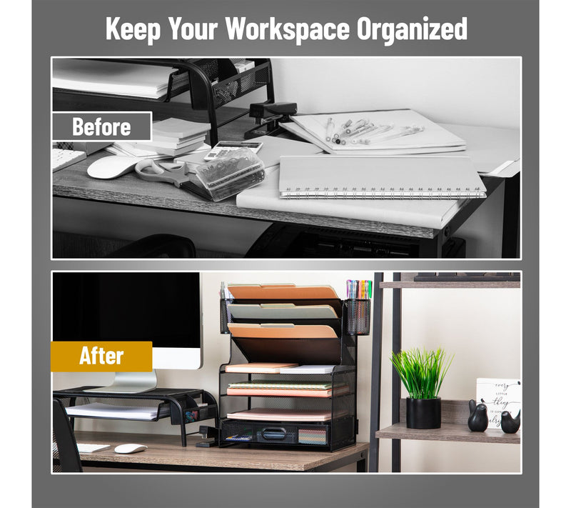 Mind Reader Mesh Desk Organizer — View 5