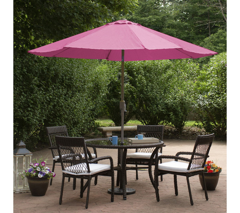 Northlight 9ft Outdoor Patio Market Umbrella w/Crank Pink — View 2