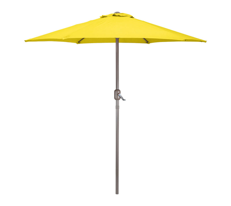 Northlight 7.5ft Patio Market Umbrella w/ HandCrank Yellow — View 6