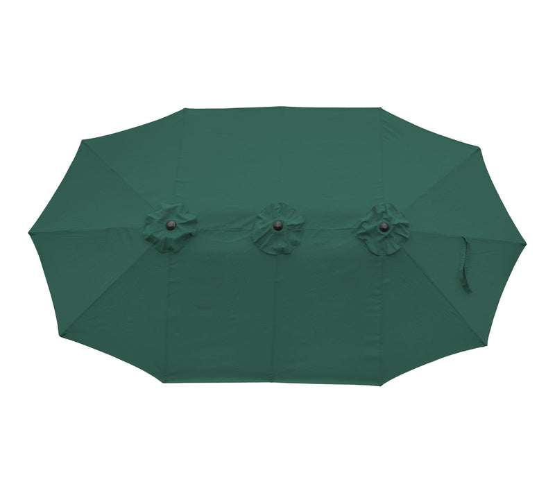 Northlight 15' Patio Market Umbrella w/ Hand Cr ank — View 3