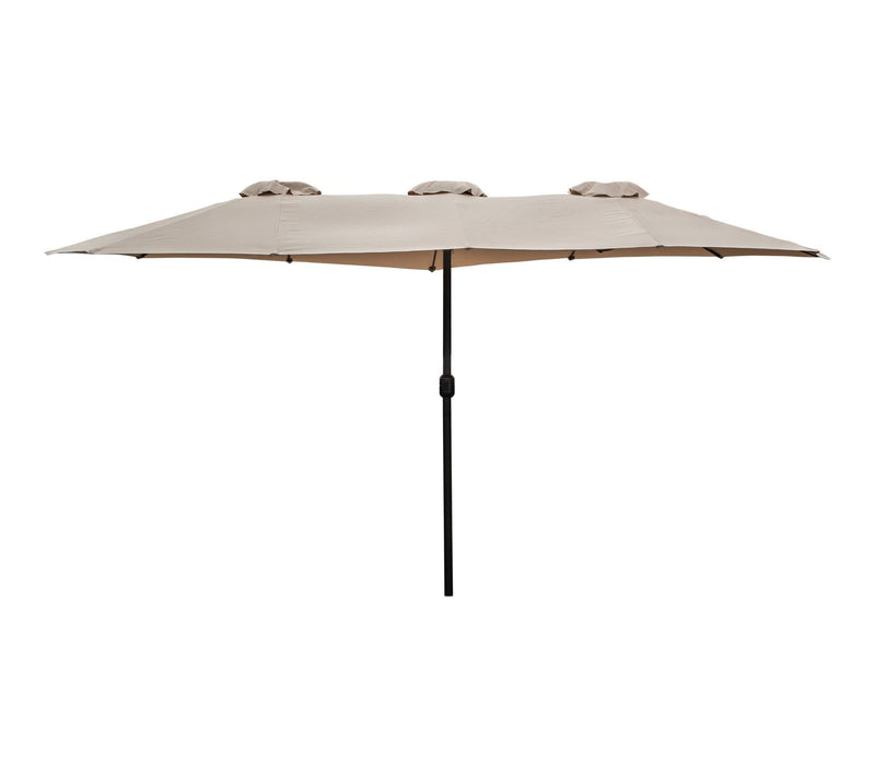 Northlight 15' Patio Market Umbrella w/ Hand Cr ank — View 10