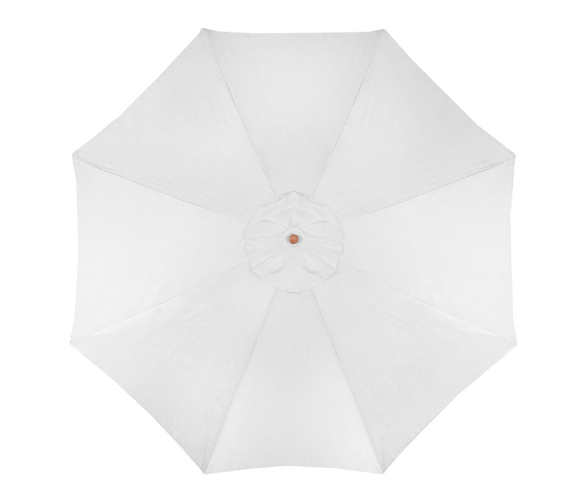 Northlight 8.5' Patio Market Umbrella w/ WoodenPole White — View 3