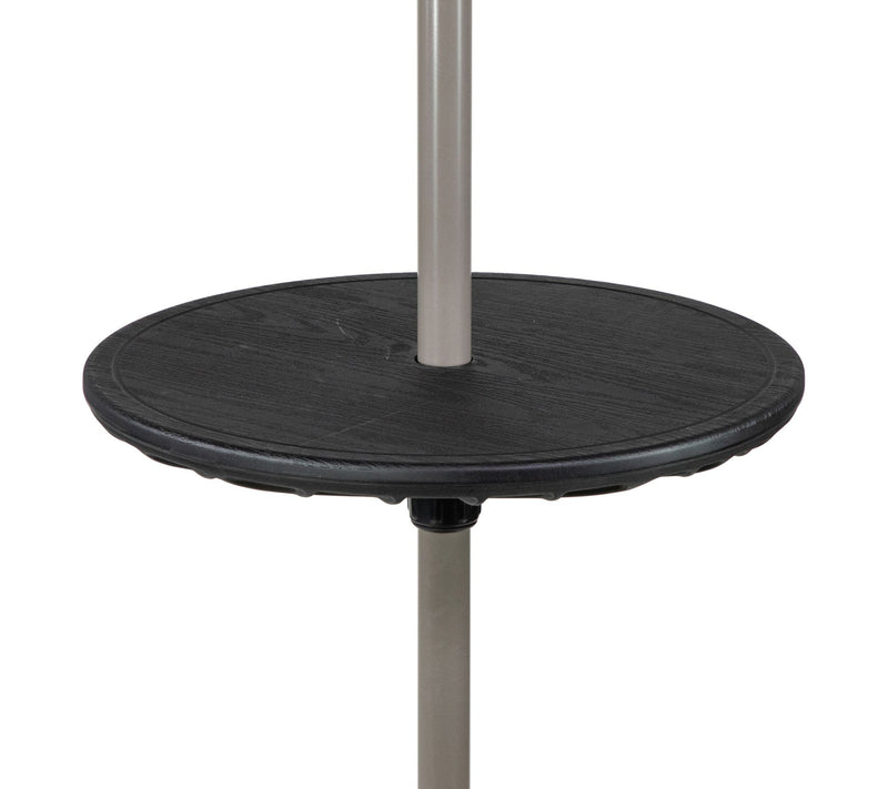 Northlight 19.75" Black Outdoor Umbrella TableTray — View 3