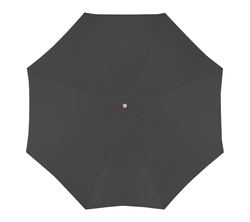 Northlight 8.5ft Patio Market Umbrella w/ Wooden Pole Gray — View 3