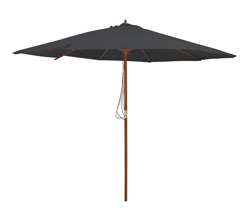 Northlight 8.5ft Patio Market Umbrella w/ Wooden Pole Gray — View 7