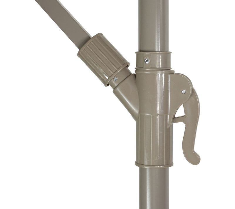 Northlight 10ft Offset Patio Umbrella w/ Hand C rank — View 5