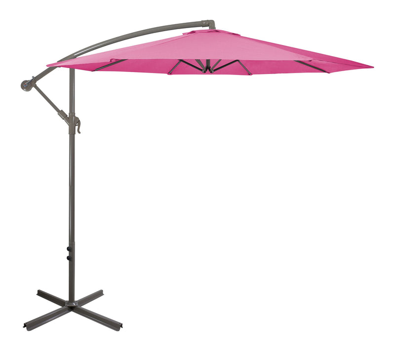 Northlight 10ft Offset Patio Umbrella w/ Hand C rank — View 8