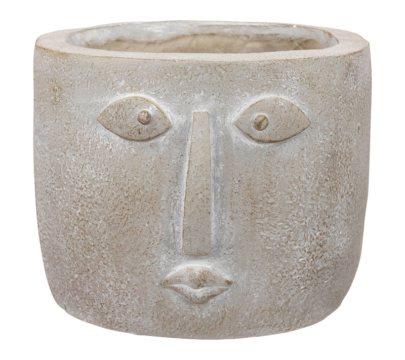 Northlight Small Face Ceramic Outdoor Garden Planter - 8.5" — View 6