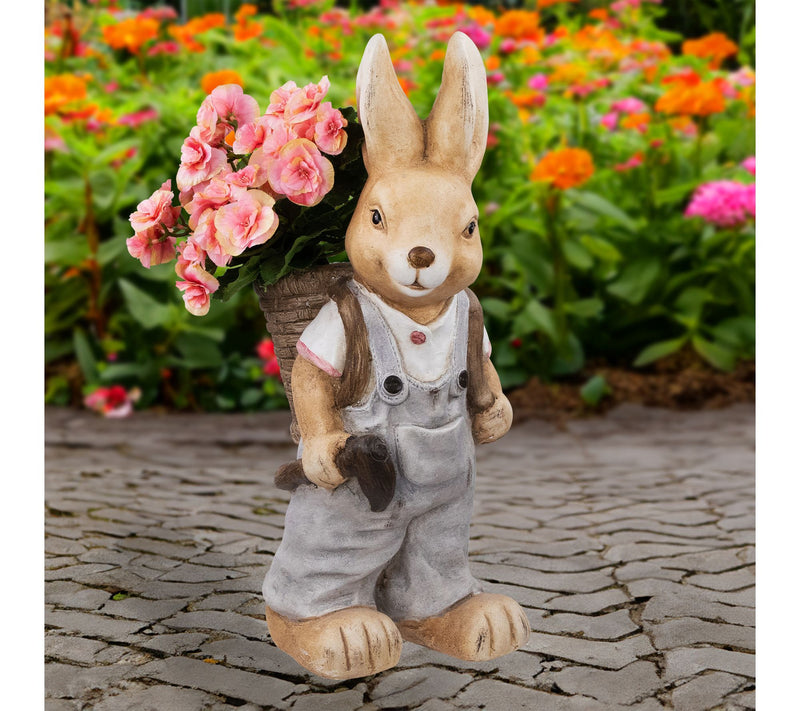 Northlight Boy Rabbit Outdoor Easter Garden Planter - 19.25" — View 5