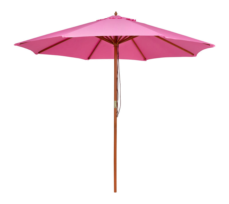 Northlight 8.5' Striped Patio Umbrella w/ Wooden Pole — View 9