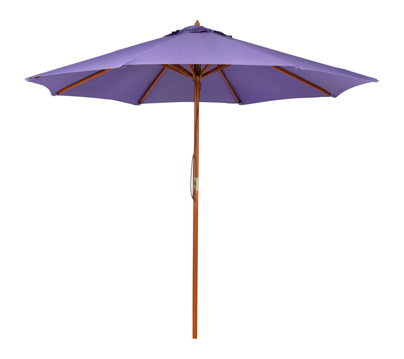 Northlight 8.5' Striped Patio Umbrella w/ Wooden Pole — View 10