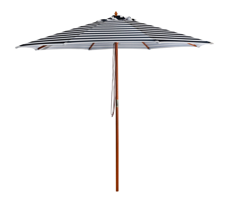 Northlight 8.5' Striped Patio Umbrella w/ Wooden Pole — View 11