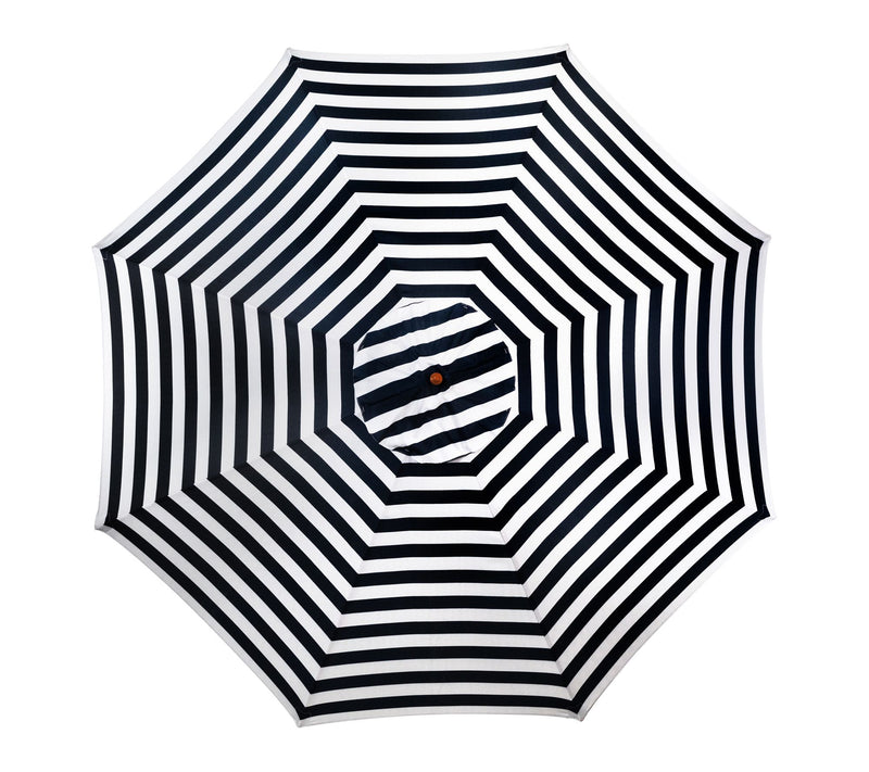 Northlight 8.5' Striped Patio Umbrella w/ Wooden Pole — View 3