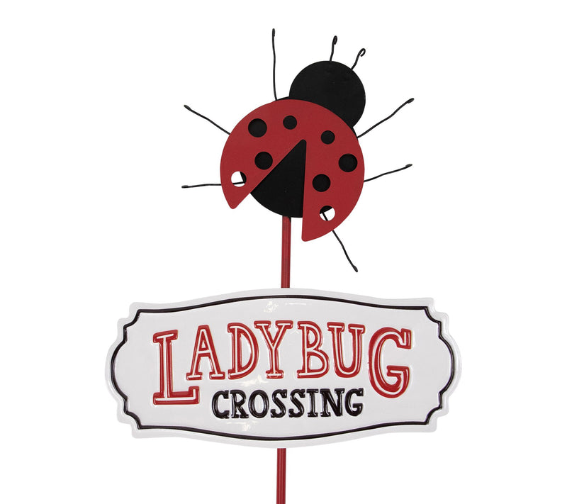 Northlight Ladybug Crossing Metal Outdoor Garden Stake - 23" — View 3