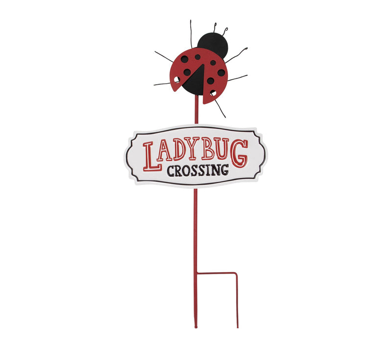 Northlight Ladybug Crossing Metal Outdoor Garden Stake - 23" — View 6