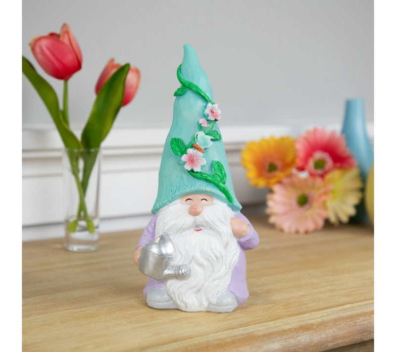 Northlight Happy Gardening Gnome w/ Watering Can Statue 7.75" — View 2