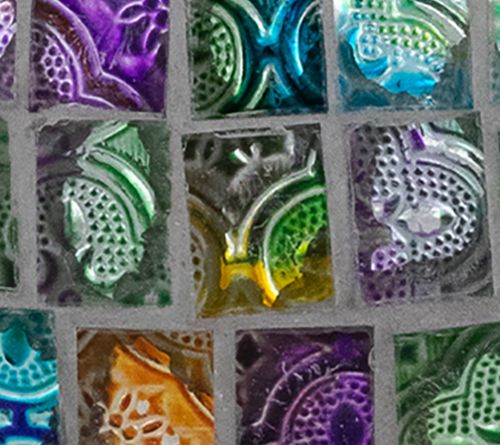 Northlight Mosaic Window Pane Gazing Ball 10" Multi-Color — View 4