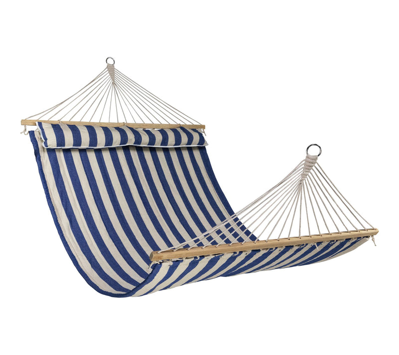 Northlight 9' Striped Quilted Double Hammock w/Pillow — View 3