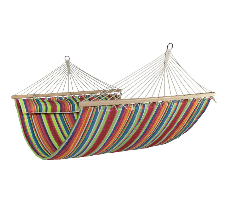 Northlight 9' Striped Quilted Double Hammock w/Pillow — View 7