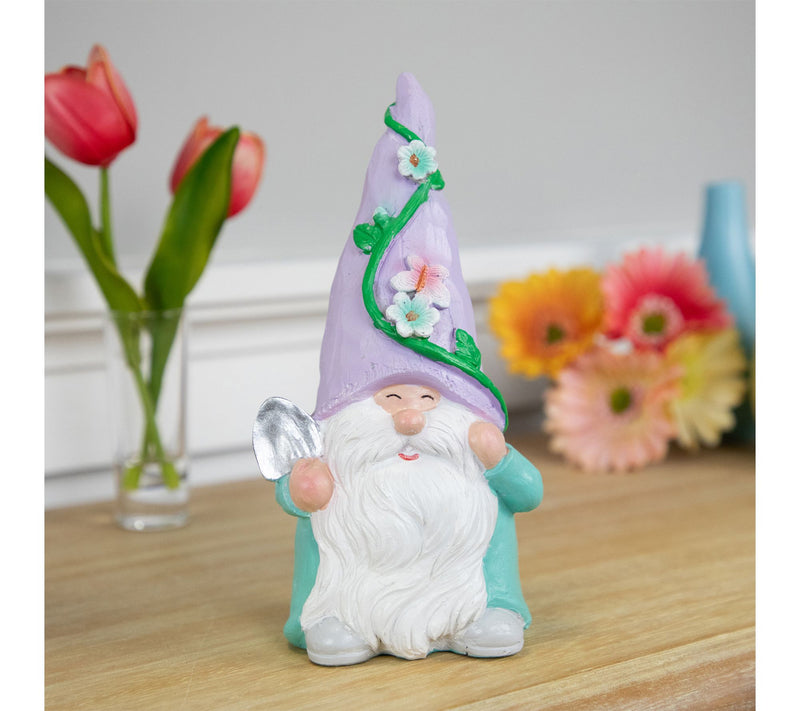 Northlight 8" Happy Gardening Gnome with ShovelGarden Statue — View 2
