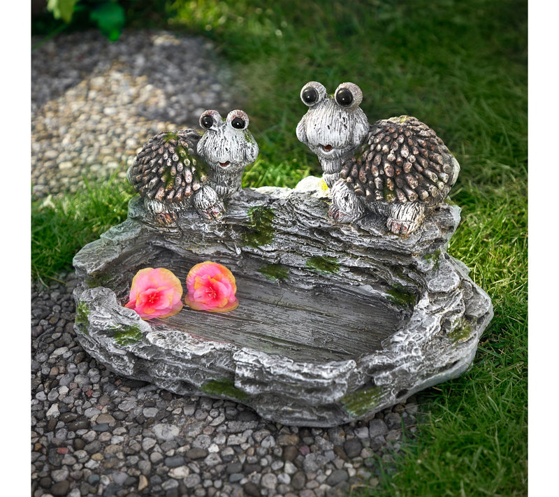 Northlight Turtle Couple Outdoor Garden Bird Bath - 11.75" — View 2