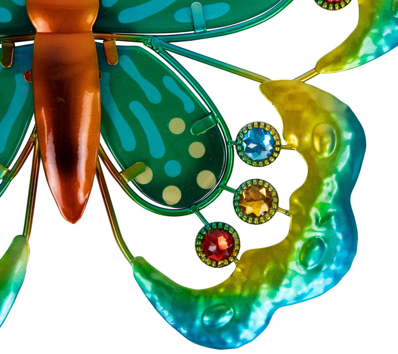 Northlight Green Metal Butterfly Garden Wall Hanging — View 4