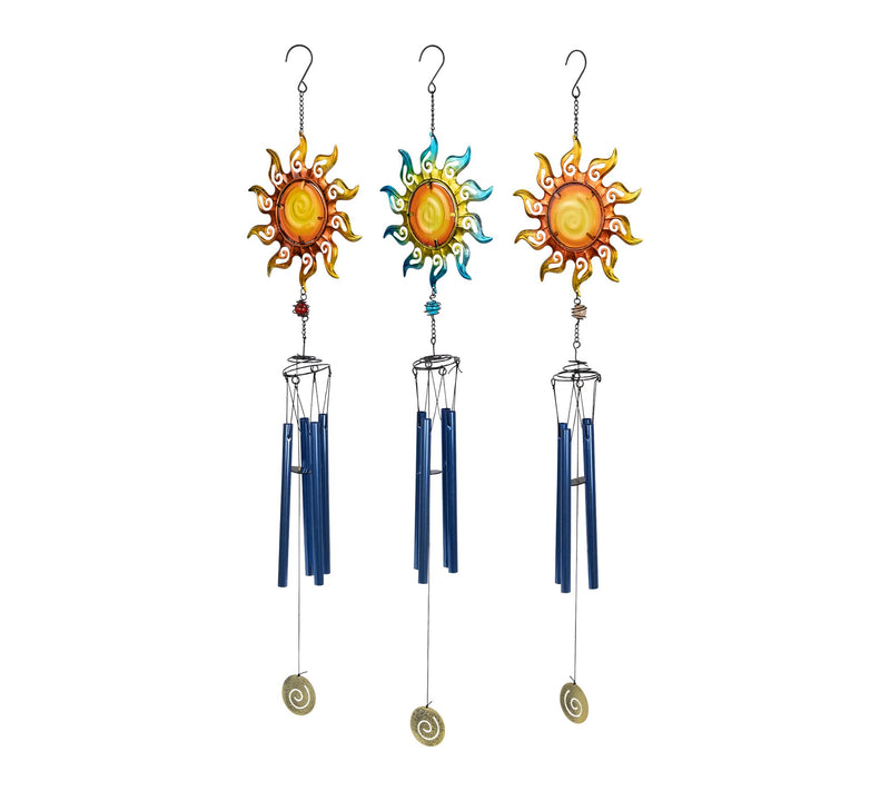 Northlight Shining Suns Outdoor Garden Windchimes - 31.5" — View 3