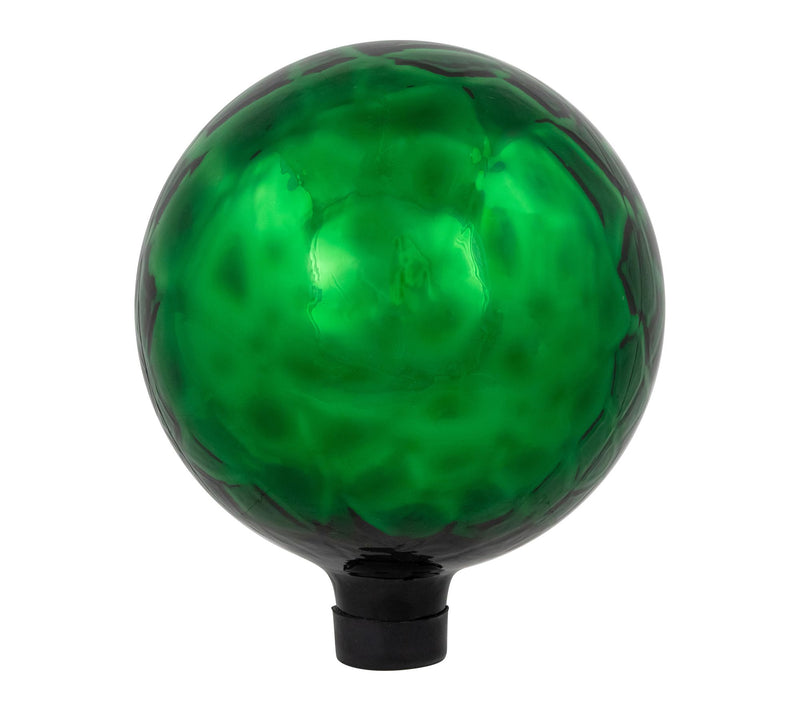 Northlight 10" Smooth Turtle Shell Mirrored Gazing Ball Green — Main view