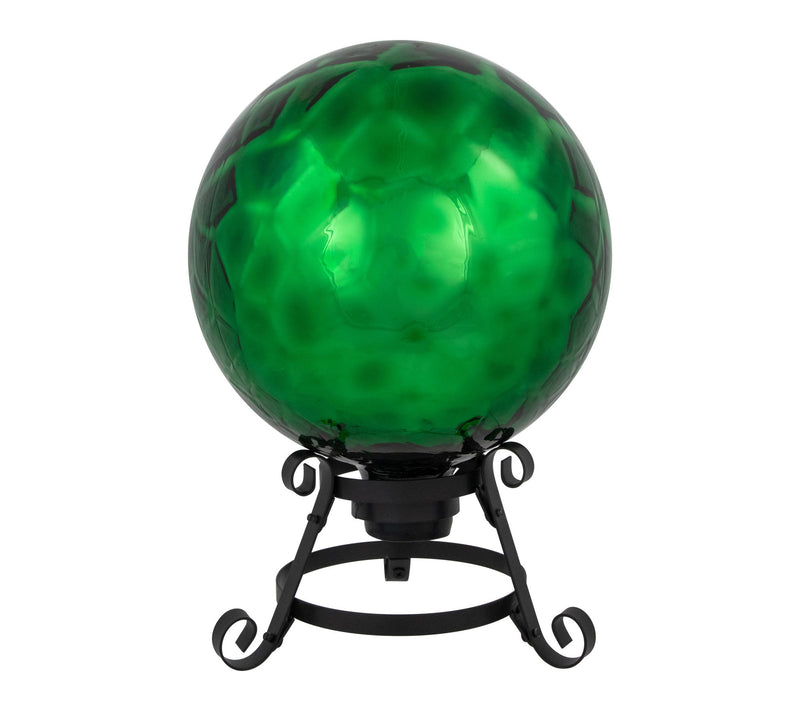 Northlight 10" Smooth Turtle Shell Mirrored Gazing Ball Green — View 3