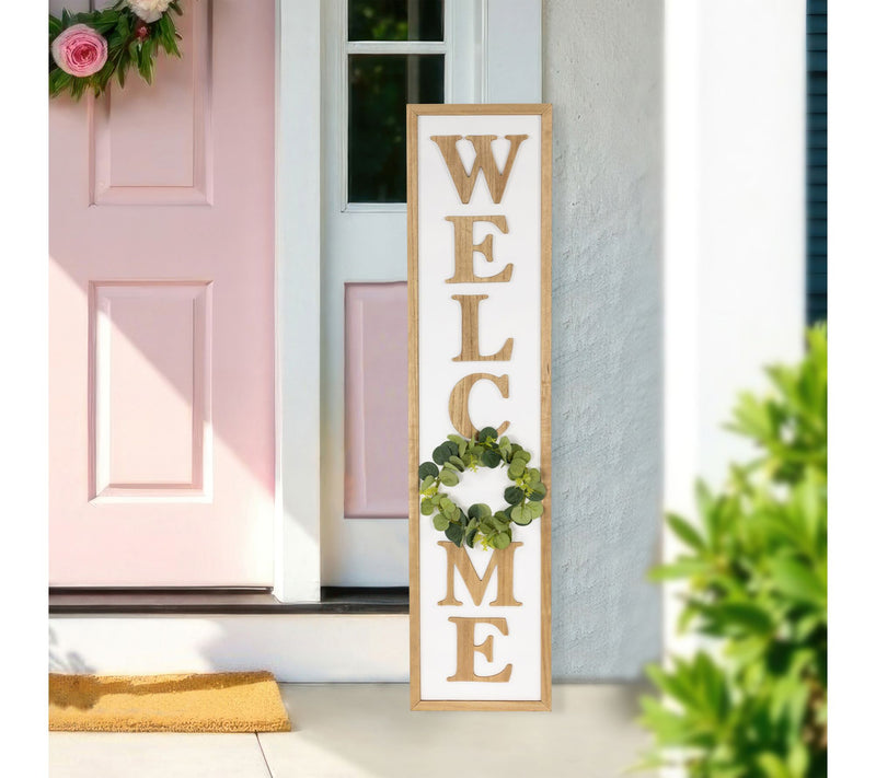 Northlight Welcome Wooden Framed Outdoor PorchSign - 40" — View 5