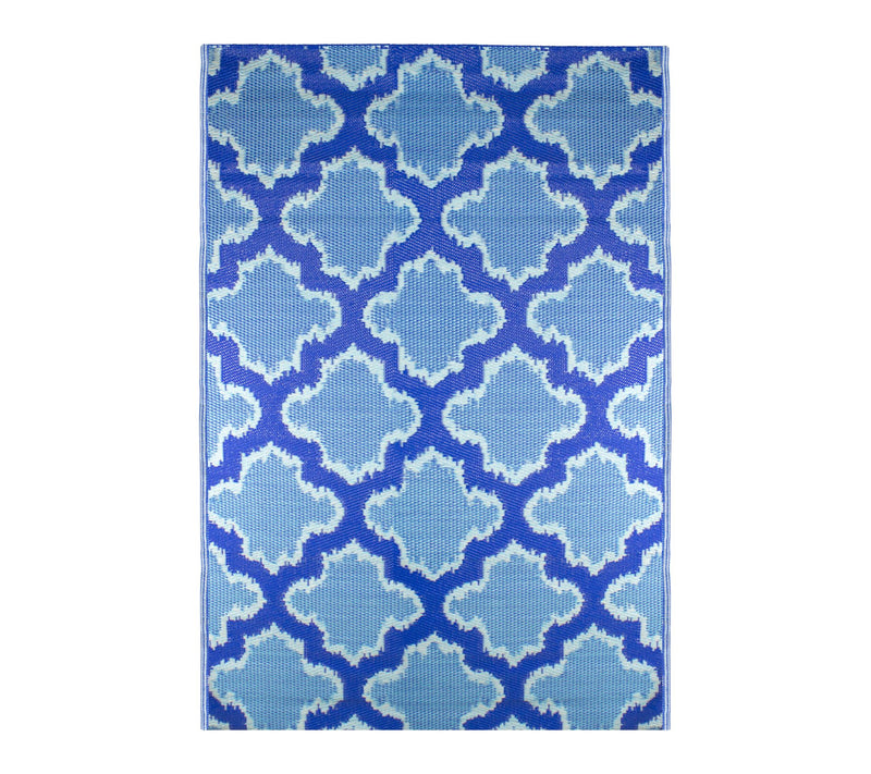 Northlight 4' x 6' Quatrefoil Outdoor Area Rug — View 6